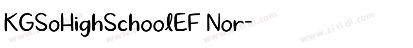 KGSoHighSchoolEF Nor字体转换